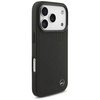 Etui Mercedes Leather Large Laurel Leave MagSafe do iPhone 17 Pro czarny
