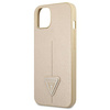 Guess GUHCP13SPSATLE iPhone 13 mini5,4" beżowy/beige hardcase SaffianoTriangle Logo