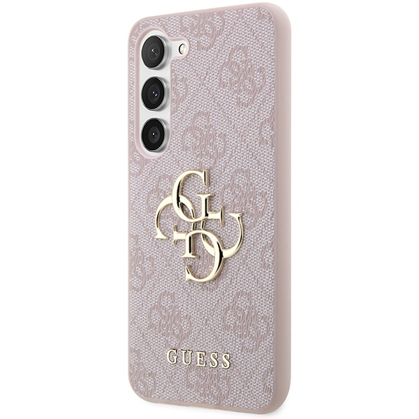 Guess GUHCS24S4GMGPI S24 S921różowy/pink hardcase 4G Big Metal Logo