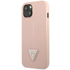 Guess GUHCP14SPSATLP iPhone 14 / 15 / 13 6.1" różowy/pink hardcase SaffianoTriangle Logo