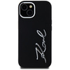 Etui Karl Lagerfeld Silicone Metal       Script Logo do iPhone 15 czarny
