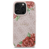 Guess GUHMP16LP4ROPEMCP iPhone 16 Pro    6.3" różowy/pink hardcase 4G Flowers Print MagSafe