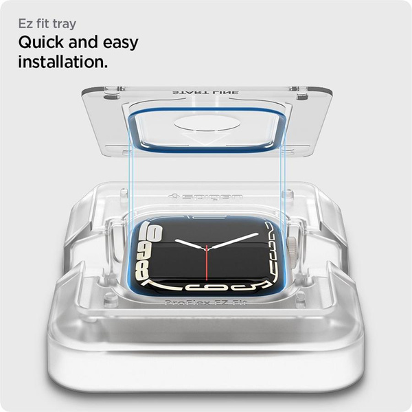 Spigen ProFlex EZ Fit Hybrid Glass for Apple Watch 7 / 8 (45 mm) - 2 pcs.