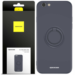 Spacecase Etui Silicone Ring iPhone 6/6s black