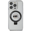 Karl Lagerfeld KLHMP15LHMRSKHH iPhone 15 Pro 6.1" white/white hardcase Ring Stand Karl Head MagSafe