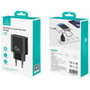 Ładowarka sieciowa USAMS CC315 T65 25W   1xUSB-C 1xUSB-A Fast Charging czarny