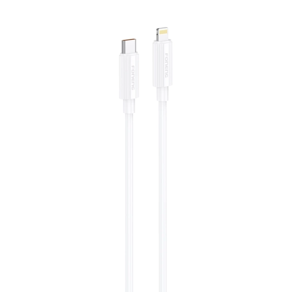 FONENG kabel XS07 USB-C - Lightning PD 27W 1.2M Biały