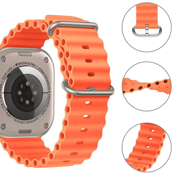 TECH-PROTECT ICONBAND PRO APPLE WATCH 4 / 5 / 6 / 7 / 8 / 9 / SE / ULTRA 1 / 2 (42 / 44 / 45 / 49 MM) ORANGE