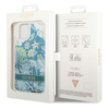 Guess GUHCP14MLFLSN iPhone 14 Plus / 15 Plus 6.7" zielony/green hardcase Flower Liquid Glitter