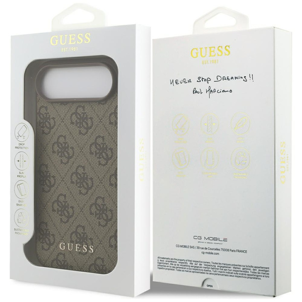 Etui Guess 4G Classic do iPhone 17 Air   brązowy