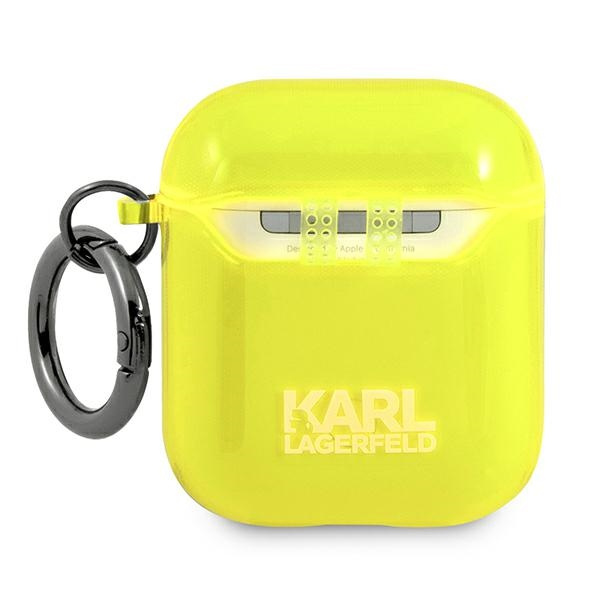 Karl Lagerfeld KLA2UCHFY AirPods coverżółty/yellow Choupette