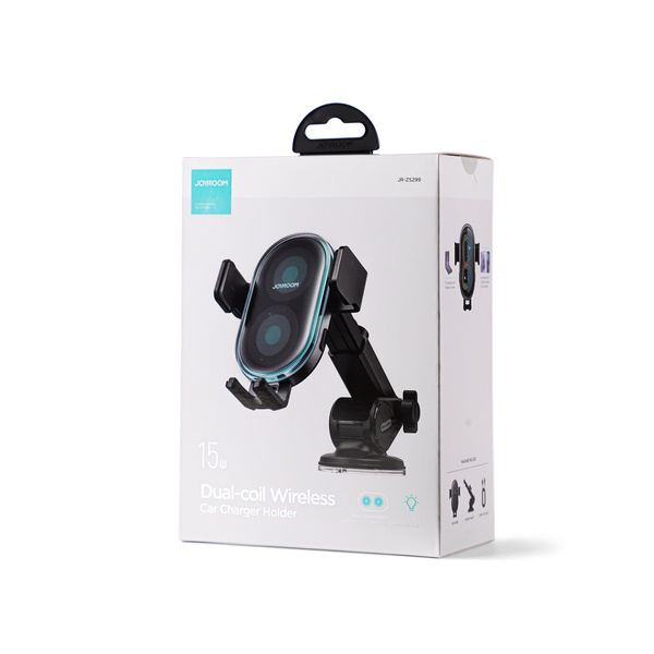 JOYROOM CAR HOLDER WITH 15W INDUCTIVE CHARGER FOR DASHBOARD BLACK (JR-ZS299)