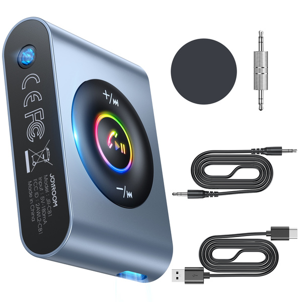 JOYROOM CAR BLUETOOTH 5.3 TRANSMITTER AND HANDS-FREE KIT FOR AUX 3.5MM MINI JACK PORT (JR-CB1)