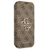 Guess GUBKP13X4GMGBR iPhone 13 Pro Max6,7" brązowy/brown book 4G Big Metal Logo