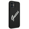 Guess GUHCP12SLSVSBW iPhone 12 mini5,4" czarno biały/black white hardcase Silicone Vintage