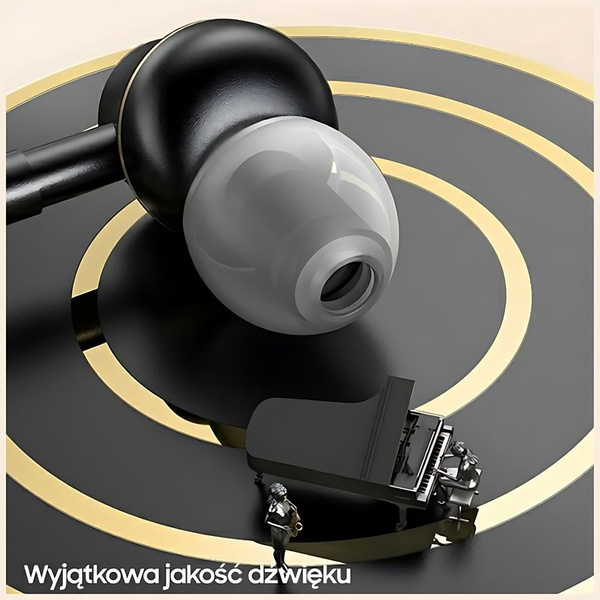 USAMS Słuchawki stereo EP-43 metalUSB-C ciemny zielony/dark green HSEP4302