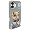 Nimmy etui iPhone 16 6.1" szary/gray      Cool&Cute 2.0 Bear