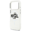 Etui Karl Lagerfeld IML Glitter Karl &   Choupette Sketch Logo MagSafe do iPhone 17 Pro przezroczysty
