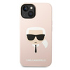 KARL LAGERFELD KLHCP14SSLKHLP IPHONE 14/15/13 6.1 "HARDCASE PINK / PINK SILICONE KARL`S HEAD