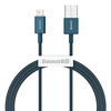 Baseus Superior kabel USB - Lightning 2,4A 1 m Niebieski (CALYS-A03)