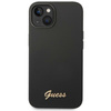Guess GUHCP14MSLSMK iPhone 14 Plus / 15 Plus 6.7" czarny/black hard case Silicone Vintage Gold Logo
