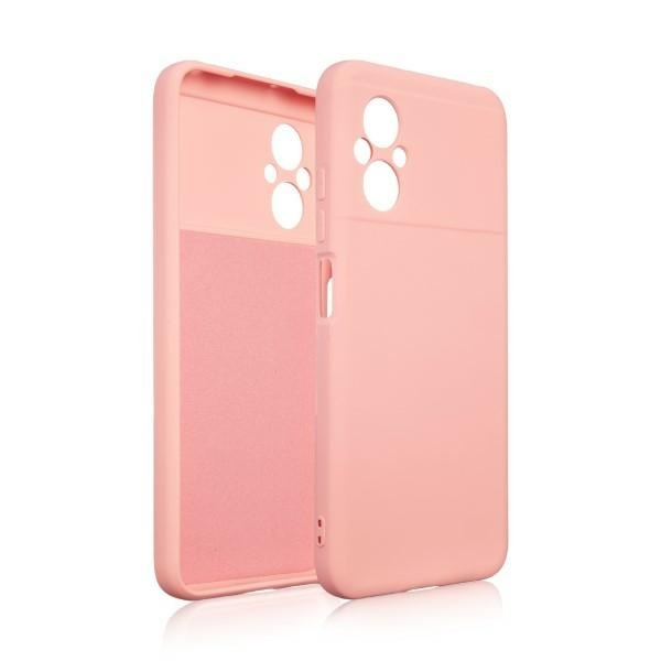 Beline Etui Silicone Xiaomi Poco M5 różowo-złoty/rose gold