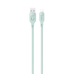 USAMS Kabel lightning 2,4A 1,2m Fast Charging Lithe Series  zielony/green SJ565USB04 (US-SJ565)