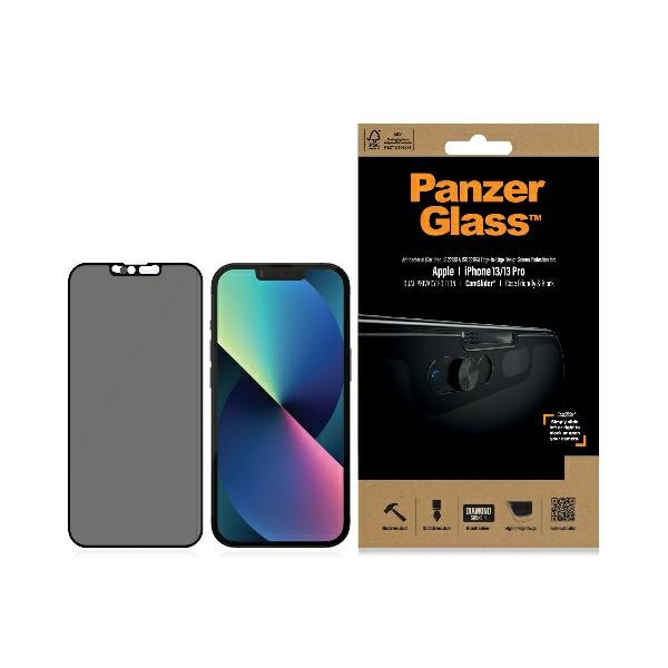 PanzerGlass E2E Microfracture iPhone 13 /13 Pro 6,1" Case Friendly CamSlider Privacy Antibacterial czarny/black P2748