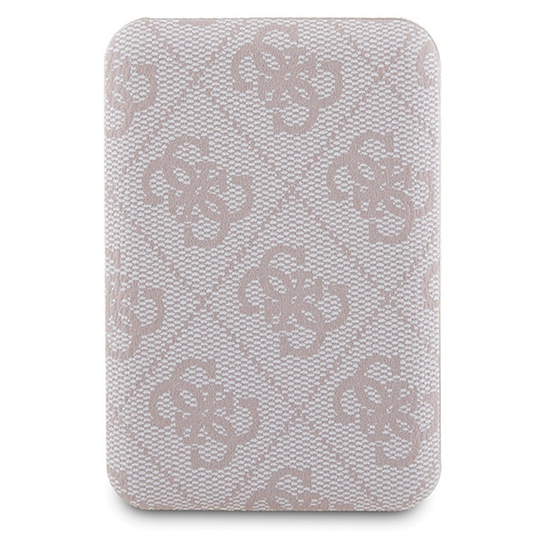 Zestaw Guess GUBPM5P15S4GEMGP iPhone15 6.1" hardcase + Powerbank 5000mAh MagSafe różowy/pink 4G Metal Logo