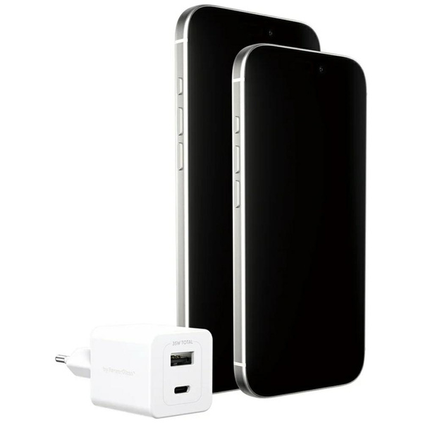 Ładowarka sieciowa empower by            PanzerGlass Turbo 35W USB-C USB-A srebrno-biały