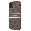 Guess GUHCN614GDBR iPhone 11 / Xr 6,1"brązowy/brown hardcase 4G Stripe