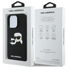 Karl Lagerfeld KLHMP16LSKCHPPLK iPhone 16 Pro czarny/black HC MagSafe Sil Double Heads Print