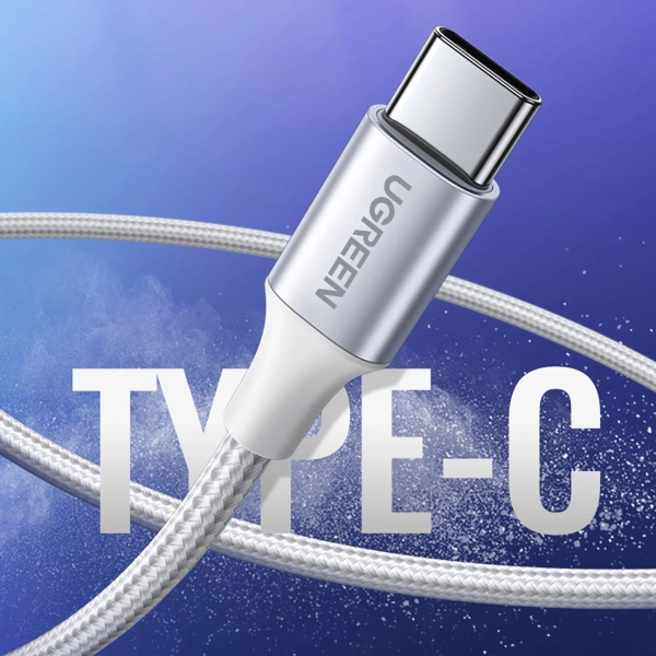 Kabel Ugreen US288 60131 USB-A / USB-C QC 3.0 3A 1m - biały