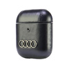 Audi Leather Big Logo AirPods 1/2 cover   czarny/black AU-AP-GT/D3-BK