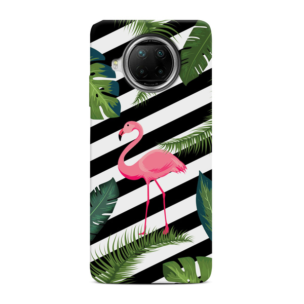 CASEGADGET CASE OVERPRINT FLAMINGO IN LEAVES XIAOMI REDMI NOTE 9 PRO 5G