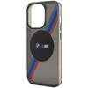 Case BMW BMHMP14XHDTK iPhone 14 Pro Max 6.7" grey/grey hardcase Tricolor Stripes MagSafe