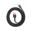 Kabel Baseus Cafule USB-A / USB-C QC 3.0 3A 1 m - czarno-czerwony