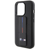 Etui BMW Grip Stand Smooth & Perforated na iPhone 15 Pro Max - czarne