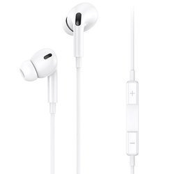 USAMS STEREO LIGHTNING HEADPHONES WHITE