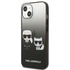 Etui Karl Lagerfeld Gradient Ikonik Karl&Choupette na iPhone 13 mini - czarne