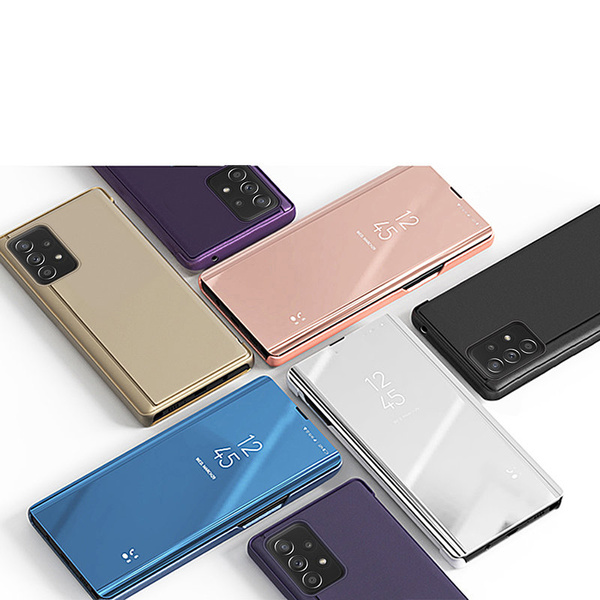 CLEAR VIEW CASE FLIP COVER FOR SAMSUNG GALAXY A73 PINK
