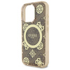 Guess GUHMP16LH4PYEEW iPhone 16 Pro6.3" brązowy/brown hardcase IML Peony On 4G Background MagSafe