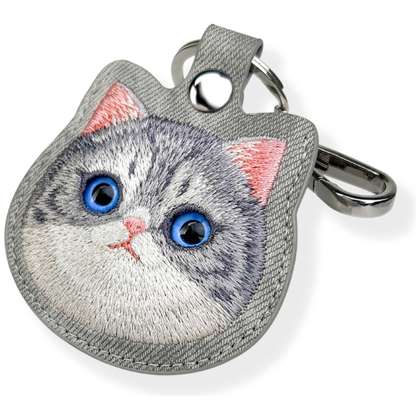 Etui na lokalizator / brelok Nimmy New   Big Eyed Pet 2.0 Cat szary