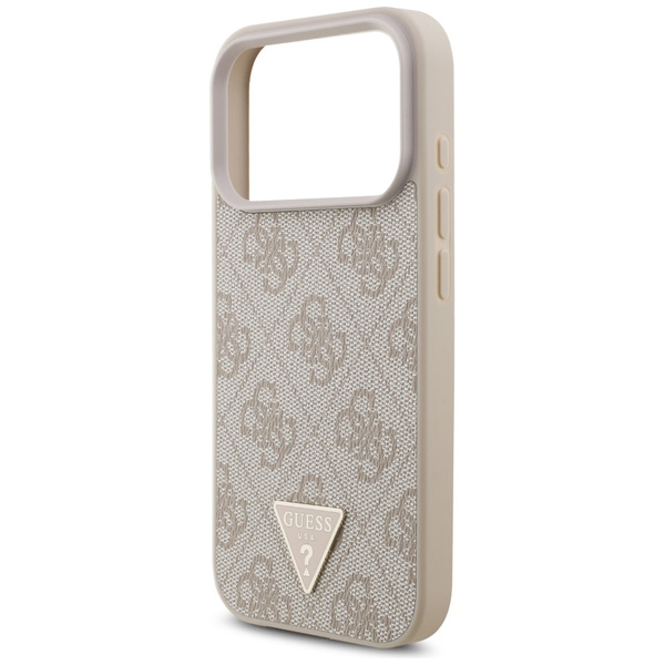 Etui Guess 4G Strap Triangle Logo        MagSafe do iPhone 17 Pro różowy