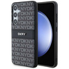 DKNY DKHCS24MPRTHSLK S24+ S926 czarny/black hardcase Leather Mono Stripe & Metal Logo
