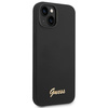 Guess GUHCP14MSLSMK iPhone 14 Plus / 15 Plus 6.7" czarny/black hard case Silicone Vintage Gold Logo