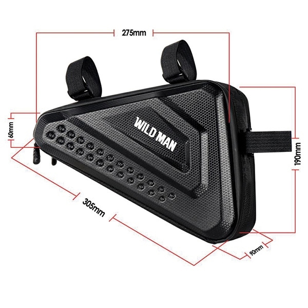 WILDMAN Etui/sakwa na ramę roweru ES19 uchwyt rowerowy czarna/black