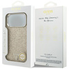 Etui Guess Glitter Triangle Logo MagSafe do iPhone 17 Pro Max złoty