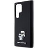 KARL LAGERFELD KLHCS24LSMHKCNPK S24 ULTRA S928 HARDCASE CZARNY/BLACK SILICONE KARL&CHOUPETTE METAL PIN
