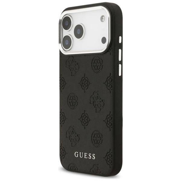 Etui Guess Peony Hot Stamp Script        MagSafe do iPhone 17 Pro Max czarny